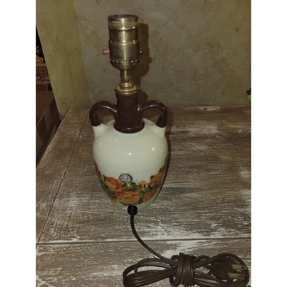 Antique Glenmore Kentucky Straight Bourbon Whiskey Jug 4/5 Quart Converted Lamp